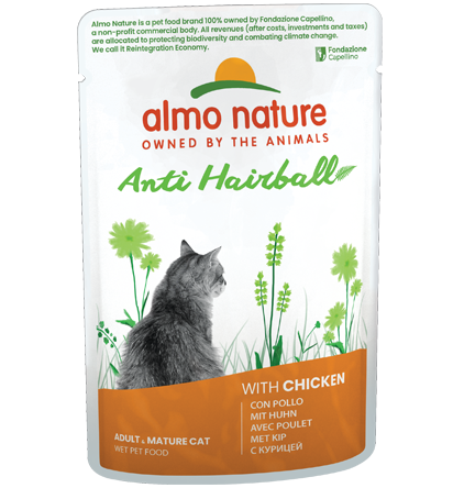 Almo Nature Anti Hairball con Pollo 70 g – Cibo Completo per Gatti Adulti Almo Nature Anti Hairball con Pollo 70 g – Cibo Completo per Gatti Adulti